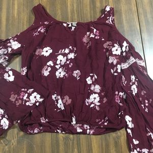 Floral long sleeve shirt